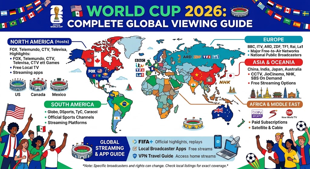 How to Watch World Cup 2026 in Every Country (Complete Guide)