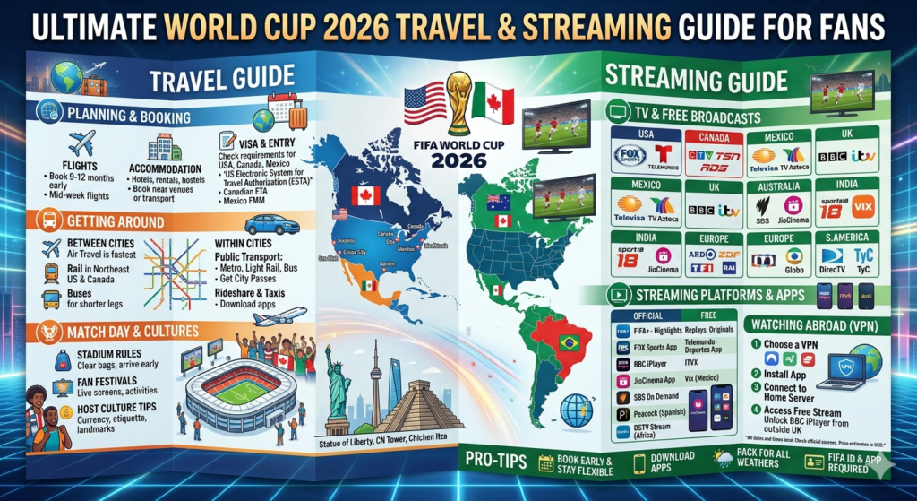 Ultimate World Cup 2026 Travel & Streaming Guide for Fans