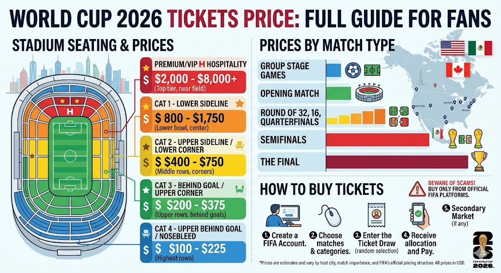 World Cup 2026 Tickets Price Full Guide for Fans